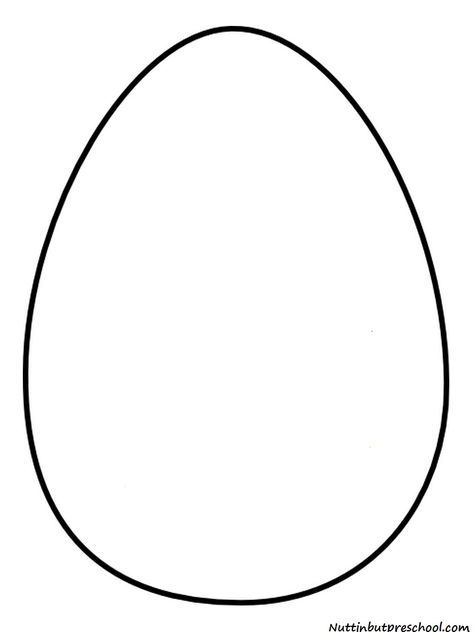 Easter Egg Template, Egg Template, Easter Crafts Preschool, Egg Coloring, Easter Egg Coloring Pages, Paint Recipe, Egg Pattern, Easter Egg Pattern, Easter Preschool