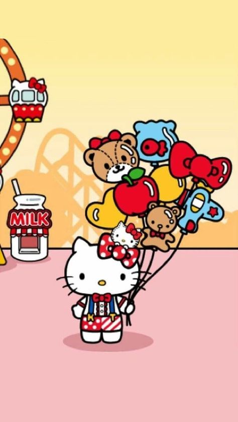 Hello Kitty Pancake, Hello Kitty Carnival, Carnival Wallpaper, Hello Kitty And Sanrio, Hello Kitty Tattoos, I Love Hello Kitty, Hello Kitty Imagenes, Hello Kitty Wallpapers, Hello Kitty Images