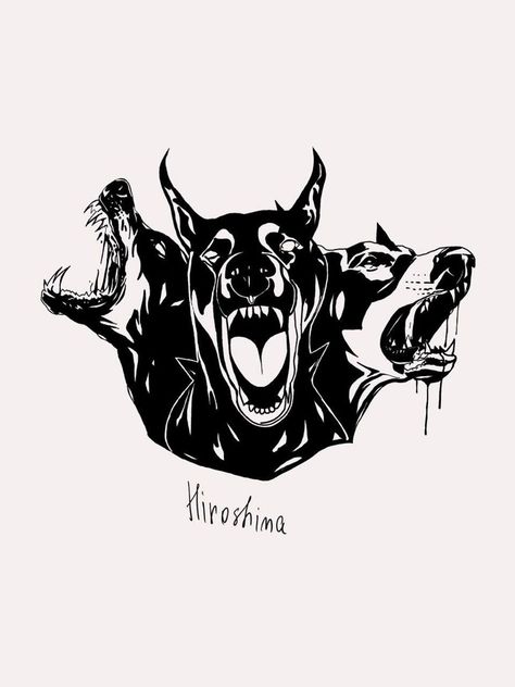 Doberman T Shirt, Hell Hound, Doberman Tattoo, Tattoo Trash, Traditional Tattoo Designs, Old School Tattoo Designs, Sketch Tattoo Design, Hoodie Collection, Stomach Tattoos