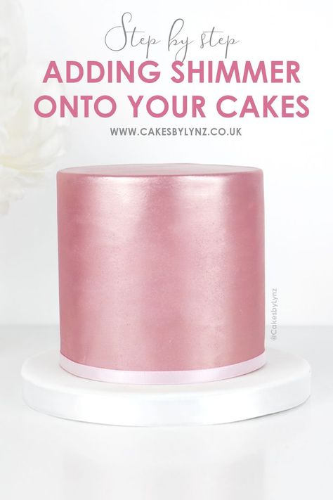 How to add shimmer and sparkle onto your cakes Sparkle Cake, Cake Wallpaper, Frosting Techniques, Fondant Cake Designs, Icing Techniques, Ballerina Cakes, Make Up Cake, Elegant Birthday Cakes, Cake Decorating Designs