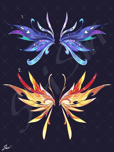 Fire Themed Outfits Drawing, Fantasy Wings Design, Sun Character Design, Space Wings, Magic Wings, Wings Drawing, Elemental Magic, Super Powers Art, Anime Jewelry