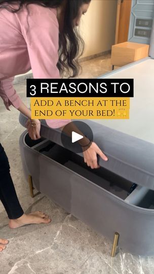 955K views · 674 reactions | A bed bench is a great addition to the bedroom 🫡💯 . . . . . #furniture #furnituredesign #furnituremaker #bedbench #bedroomdecor #furnitures | Maanavi Homes | sinx.fix · Original audio Foot Of Bed Bench, Bed Bench, Foot Of Bed, Furniture Maker, The Bedroom, Bedroom Furniture, Furniture Design, Bench, Bedroom Decor