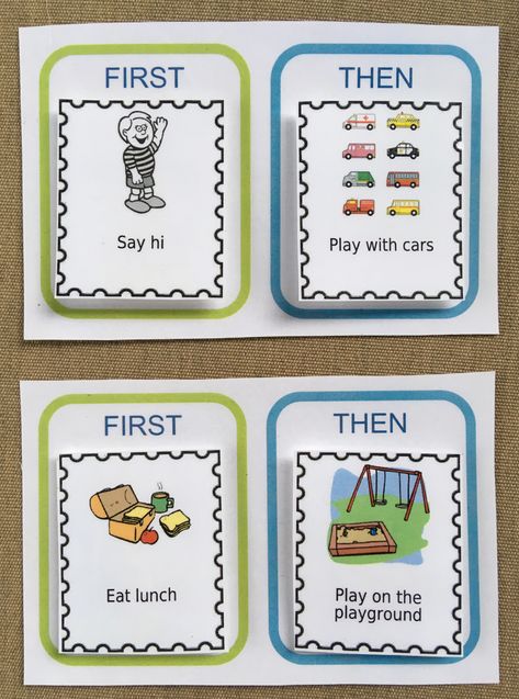 Make Your Own First-Then Boards | The Trip Clip Blog First And Then Board Visual Schedules, First Then Board Visual Schedules, First Then Chart, First Then Board, Aba Activities, Picture Clips, Asd Classroom, Sped Classroom, Feelings Chart