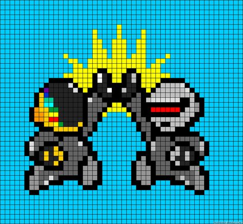 Crochet Grid, Art Patterns, Pixel Art Pattern, Daft Punk, Perler Bead Art, Grid Pattern, Hama Beads, Perler Beads, Bead Art