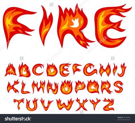 Fire Letters, Fire Typography, Piping Ideas, Letters Drawing, Letras Cool, Fire Font, Calligraphy Fonts Alphabet, Fire Drawing, Graffiti Lettering Fonts