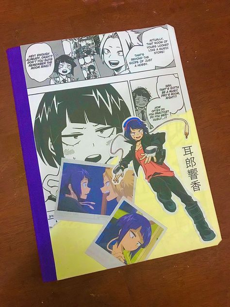 Anime Journal Cover, My Hero Academia Jirou, Journal Cover Inspo, My Hero Academia Characters, Futaba Y Kou, Anime Journal, Notebook Cover Design, Sketchbook Cover, Bullet Journal Aesthetic