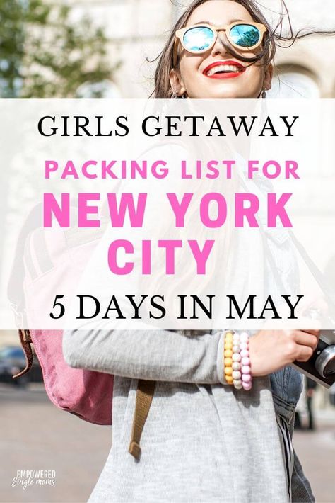 The packing list you will need for your spring trip to New York City. Tips to make your NYC long weekend getaway even more enjoyable. #NYC, #newyorkcity, #packinglist, #girlsgetaway, #girlstrip 5 Day Packing List, Packing List Spring, Trip To New York City, Nyc Spring, Weekend In Nyc, Long Weekend Getaways, Trip To New York, Girls Getaway, New York City Travel