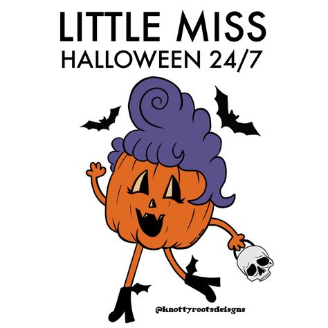 Little Miss Halloween, Miss Halloween, Little Miss Characters, Fun Fall Activities, Little Miss Sunshine, Halloween Wallpaper Iphone, Aesthetic Tiktok, Halloween Poster, Halloween Quotes