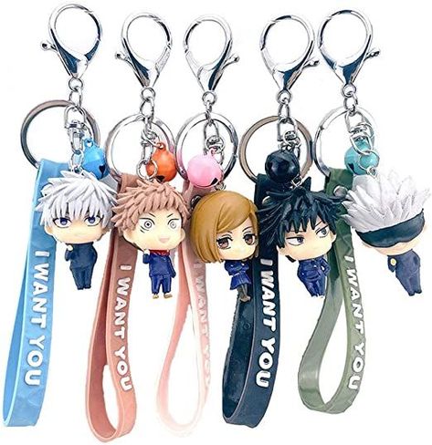 Anime 5-PC Jujutsu Kaisen Keychain,Cosplay Itadori Yuji Metal Keychain Best Anime Fans Gift Anime Wallet, Magic Anime, Themed Cafes, Itadori Yuji, How To Make Clay, Best Anime, Metal Keychain, Japanese Animation, Cute Keychain