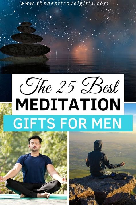 The 25 best meditation gifts for men with three photos of men meditating Meditation Gift Ideas, Mindful Gifts, Dream Jar, Buddha Gifts, Husband Gift Ideas, Gifts For History Buffs, Wim Hof, Zen Gifts, Spiritual People