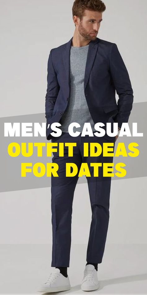 Men's Casual Outfits Ideas For Date Slim Guys Outfit, Dating Outfit Men, Night Out Outfit Men, Date Outfits For Men, Dating Outfit, Men's Casual Outfits, Casual Outfits Ideas, Coffee Date Outfits, Church Outfit