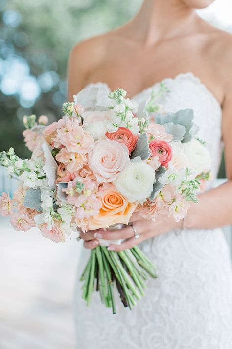 Pastel bouquet | Rachel Red Ranunculus Wedding Bouquet, Ranunculus Wedding, Unique Wedding Bouquet, Spring Wedding Bouquets, Beach Wedding Flowers, Spring Wedding Flowers, White Wedding Bouquets, Summer Wedding Colors, Peach Wedding