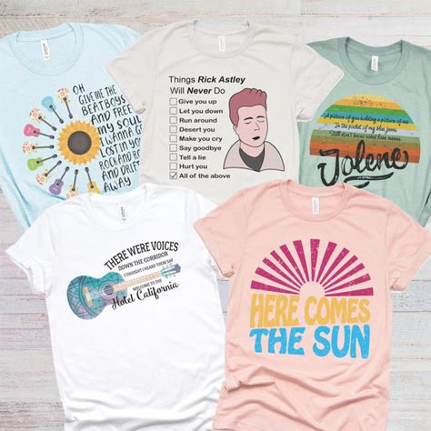 Fun Song Lyric Graphic Tees  $13.99 Fun Song, Tumblr T Shirt, Lyric Shirts, Fun Songs, Song Lyric, Valentine T Shirts, Vinyl Shirts, Here Comes The Sun, Christmas Decoration Ideas