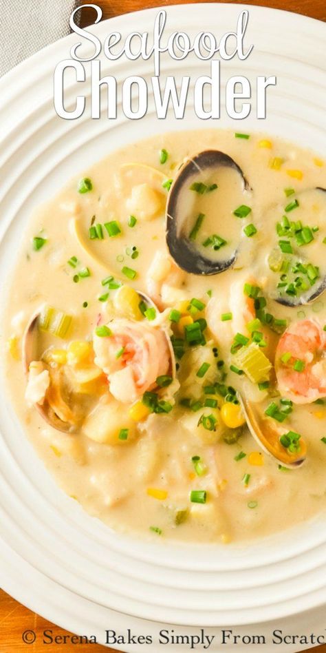 Smoked Seafood, Seafood Chowder Recipe, Recipe With Shrimp, Seafood Soup Recipes, Chowder Recipes Seafood, Seafood Chowder, Seafood Recipe, Chowder Soup, Chowder Recipe