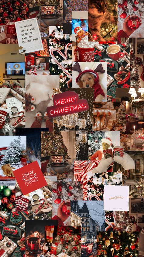 Christmas collage Cute Christmas Wallpapers Aesthetic Red, Christmas Iphone Wallpaper Collage, Christmas Collage Aesthetic Wallpaper, Christmas Wallpapers Collages, Christmas Lockscreen Aesthetic Collage, Cute Christmas Collage Wallpaper, Xmas Wallpaper Collage, Christmas Wallpaper Collage Iphone, Christmas Collages Wallpaper