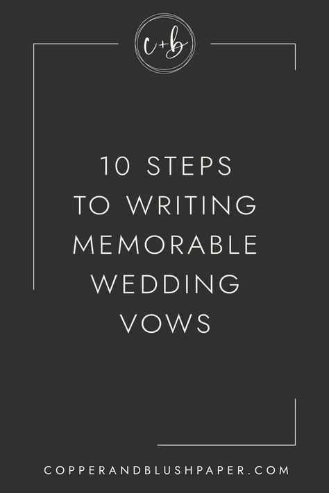 Wedding Vowels, Wedding Vows Template, Personal Wedding Vows, Blush Wedding Stationery, Writing Wedding Vows, Writing Vows, Vow Examples, Wedding Vows Examples, Writing Your Own Vows