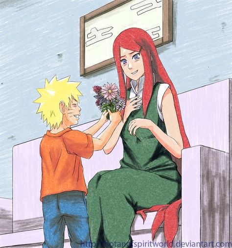 Naruto and Kushina - Mother's Day by BotanofSpiritWorld.deviantart.com on @DeviantArt Naruto And Kushina, Minato Kushina, Kid Goku, Naruto Family, Uzumaki Family, Kushina Uzumaki, Naruto Cute, Naruto Girls, Naruto Anime