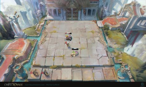 ArtStation - Might & Magic: Chess Royale - Boards Concept art, Marine Coiffard Magic Chess, Chess Board, Chess, Concept Art, Paint, Art