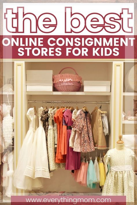 Kids out grow clothes so stinking fast! Instead of donating the clothes or just throwing them away, try selling the clothes on online consignment stores. Here are 8 of the best online consignment stores for kids clothing. Tips on buying or selling kids clothes with these upscale consignment stores. Kids Consignment, Online Shopping Sites Clothes, Cheap Shopping Sites, Clothes Shops, Girls Clothing Stores, Kids Online Shopping, Budget Outfits, Clothing Tips, Inexpensive Clothes