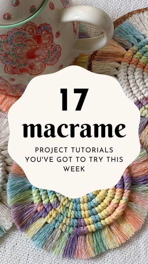 Learn how to make gorgeous Macrame projects with talented teacher Jamie of SilentKnot and discover 17 of her best Macrame Home Decor DIY patterns! I’m so excited to share these lovely beginner-friendly Macrame tutorials by SilentKnot with you all. Jamie posts 2 new free patterns on her amazing YouTube channel every week so make sure to subscribe and never miss out on any new ideas! Plant Hanger Tutorial, Macrame Wall Hanging Tutorial, Macrame Crafts, Macrame Plant Hanger Tutorial, Free Macrame Patterns, Macrame Yarn, Macrame Plant Hanger Patterns, Macrame Home, Macrame Home Decor