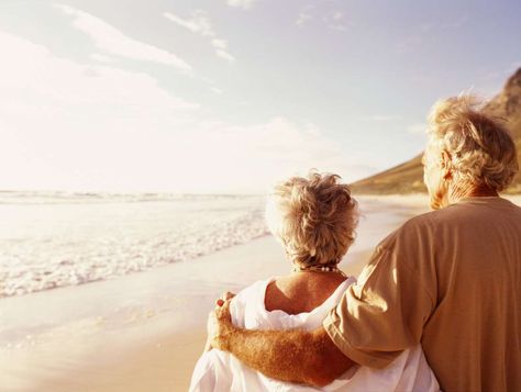 Make your retirement list and check it twice - Getty Images Royal Dutch Shell, Sixty And Me, Relationship Lessons, Social Security Benefits, Natural Gray Hair, Old Couples, Song Of Solomon, Life Expectancy, Couple Beach