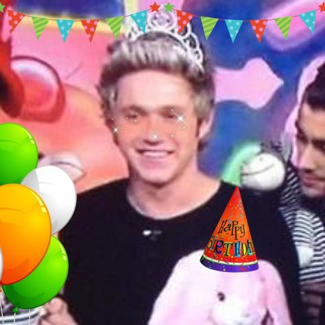 Niall Horan Happy Birthday, Niall Horan Birthday, Niall Birthday, Birthday Icon, Irish Princess, Bday Girl, Birthday Meme, Niall Horan, Birthday Party Themes