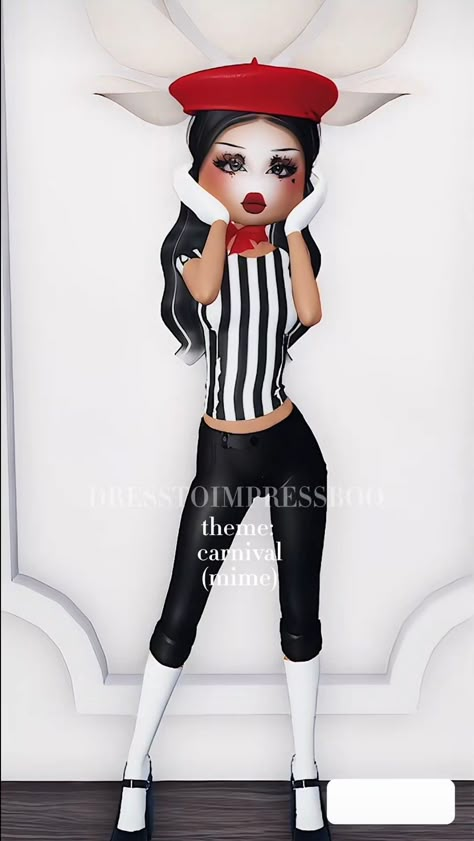 Dti Outfits Roblox Theme Carnival, Di Bright Outfit, Carnival Outfit Inspo Dti, Dti Fashion Designer Outfit Ideas, Football Player Outfit Dress To Impress, Drag Outfit Dress To Impress, Clown Dti Outfit, Every Dress To Impress Theme, Dress To Impress Ideas Non Vip