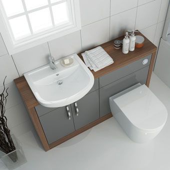 Small Bathroom Units, Understairs Toilet, Toilet Vanity Unit, Toilet And Sink Unit, Small Ensuite, Glamorous Bathroom Decor, Craftsman Bathroom, Fitted Bathroom Furniture, Toilet Sink