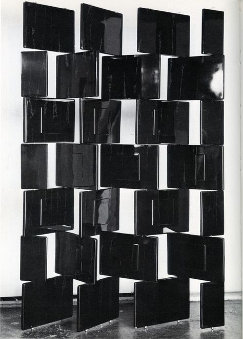 Eileen Gray Furniture, Eileen Gray, Folding Screen, Grey Art, Screen Design, Abstract Sculpture, Objects Design, 인테리어 디자인, Black Interior