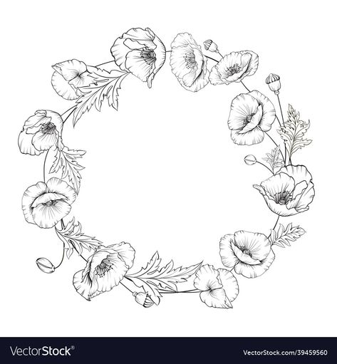 Frame Vector, Laser Ideas, Black And White Frames, Floral Frame, Simple Flowers, Bead Jewellery, Summer Flowers, Board Ideas, Flower Drawing