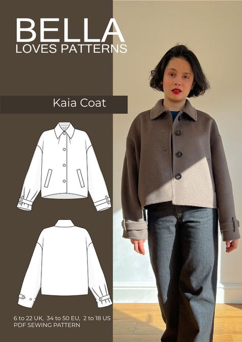 Coat Sewing Pattern, Coat Sewing, Winter Sewing, Womens Dress Tops, Coat Pattern Sewing, The Fold Line, Jacket Pattern Sewing, 2024 Style, Diy Sewing Clothes