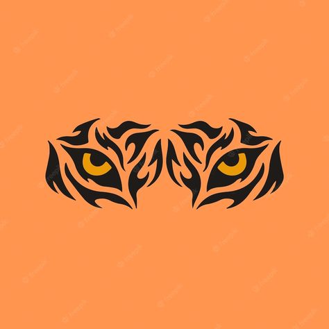 Tiger Outline, Tiger Stencil, Tiger Eyes Tattoo, Art Tigre, Tiger Vector, Tiger Drawing, Eye Illustration, Tiger Illustration, Eye Logo