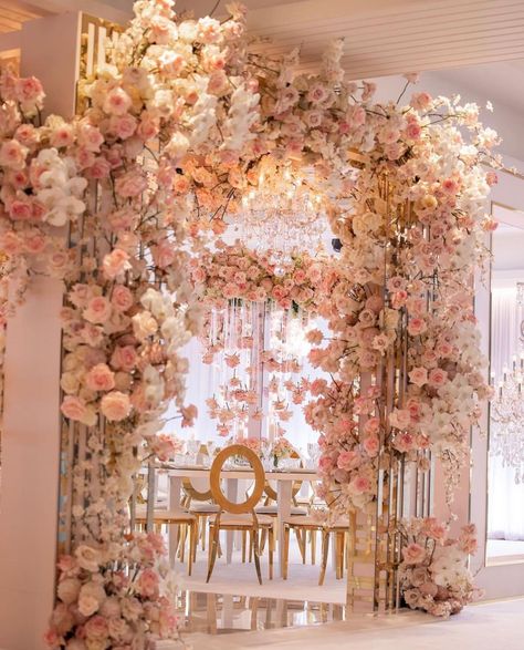 Wedding Stages, Pink And White Weddings, Dream Wedding Decorations, Pink And Gold Wedding, Wedding Vision, Greek Wedding, White Wedding Flowers, Theme Color, Wedding Show