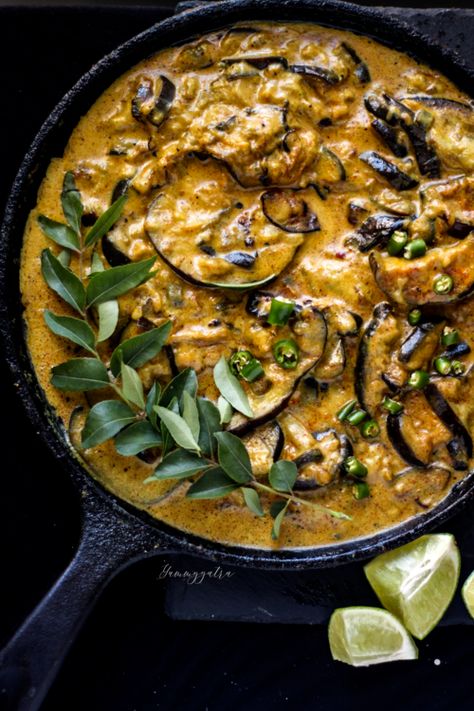 Eggplant — All Recipes Aubergine Curry Coconut Milk, Eggplant Coconut Milk, Eggplant Curry Recipes Coconut Milk, Curry Leaves Recipes, Eggplant Meals, Spicy Eggplant Recipe, Eggplant Chili, Eggplant Recipes Easy, Eggplant Curry