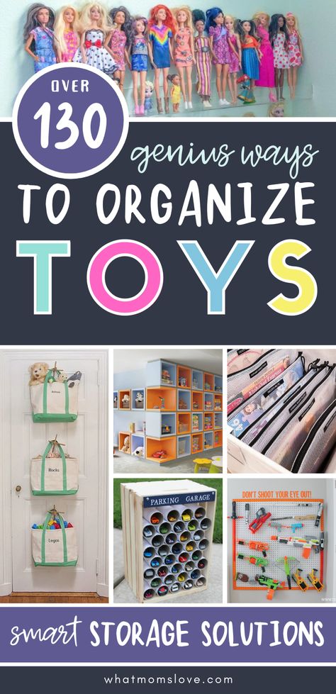 Playroom Closet Organization, Best Toy Storage, Toy Organization Diy, Organization Playroom, Storage Playroom, Lego Table Diy, Organize Toys, Organizing Toys, Toy Clutter