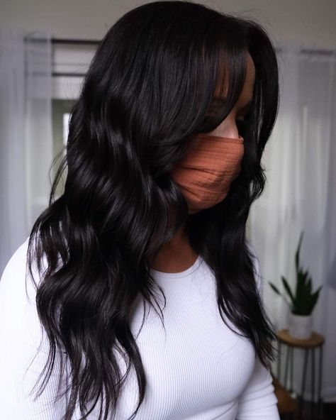 Black Hair Haircuts, Dark Brown Hair Rich, Brown Black Hair Color, Dark Skin Light Hair, Soft Black Hair, Espresso Hair Color, Black Hair Green Eyes, Rich Brown Hair, Kylie Hair