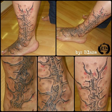 Djordje Balasevic song quote with tree; tattoo by Blaze Tree Tattoo, Word Tattoos, Body Modifications, Song Quotes, I Tattoo, Piercings, Tattoos