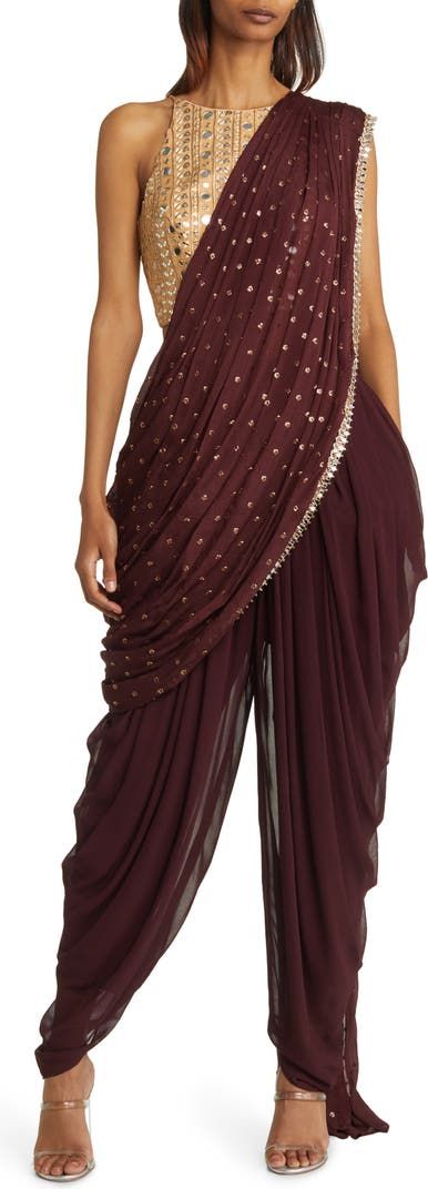 Sani Tara Dhoti Set | Nordstrom Indian Pants, Pretty Pants, Modern India, Burgundy Pants, India Style, Coverall Jumpsuit, Dhoti Pants, Resort Outfit, Pockets Pants