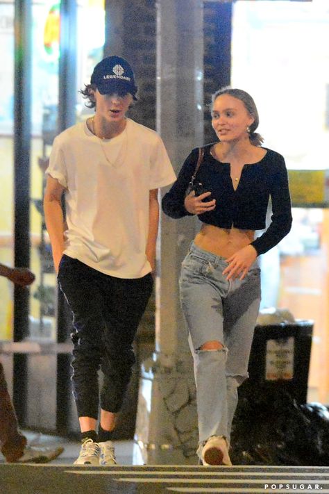 Lily Rose Depp Style, Vinnie Hacker, Paparazzi Photos, Famous Couples, Looks Street Style, Lily Rose Depp, Photo Couple, Lily Rose, Couple Outfits