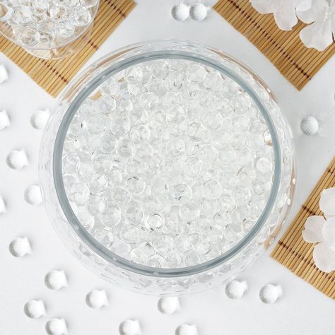 10 grams | Clear BIG Round Deco Water Beads Jelly Vase Filler Balls Jelly Balls, Centerpiece Filler, Wedding Party Centerpieces, Wedding Vase Centerpieces, Table Centerpiece Decorations, Gel Beads, Special Events Decor, Event Table, Water Beads