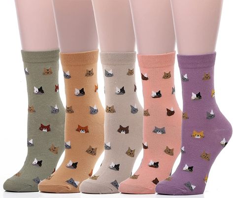 Owlet Sock, Cat Paw Print, Cat Socks, Dog Socks, Little Cat, Soft Sock, Sock Animals, Women's Socks, Funny Socks