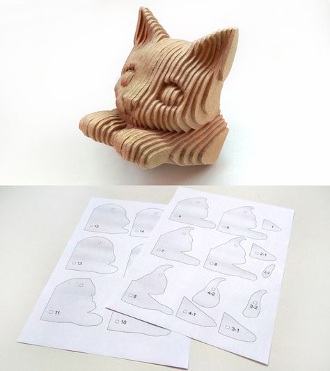 Cardboard Animals Template, Cardboard Animals, Winter Christmas Scenes, Diy Laser Cut, Cat Laser, Animal Templates, Scroll Saw Patterns Free, Pattern Svg, Cut Animals