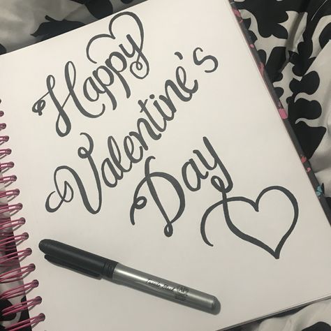 V Day Drawings, Valentines Day Card Letter Ideas, Happy Valentines Day Letter, Valentines Day Letters, Be My Valentine Drawings, Valentine Calligraphy, Happy Valentines Day Drawings, Valentines Sketches, Valentines Day Calligraphy