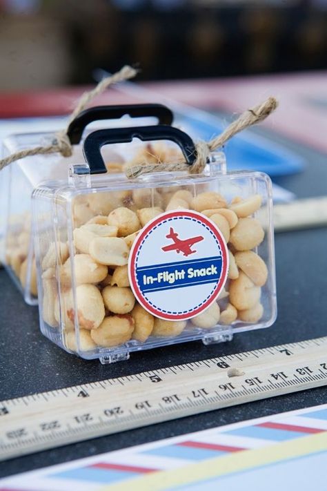 Snack Favors, Threenager Party, Airplane Birthday Party Decorations, Pilot Party, Vintage Airplane Party, Aviation Party, Time Flies Birthday, Pilots Birthday, Planes Birthday Party