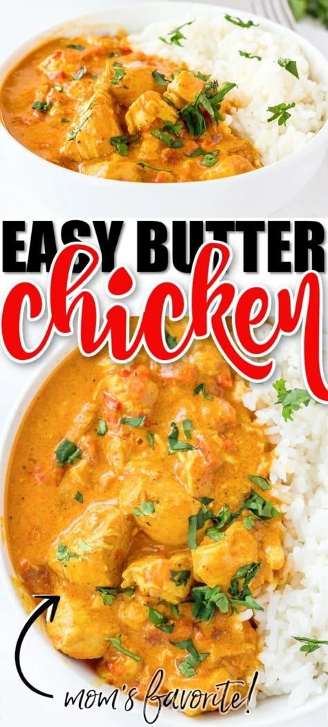 EASY BUTTER CHICKEN Instapot Butter Chicken, Best Butter Chicken, Friends Recipes, Tomato Curry, Easy Butter, Butter Chicken Recipe, Best Butter, Instant Pot Recipes Chicken, Southern Food