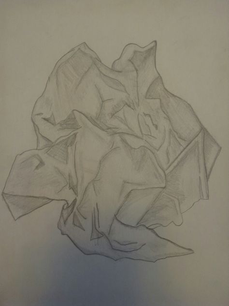 Crumpled paper Things That Crumple Art, Things That Crumple, Crumpled Paper Drawing, Crumpled Paper Art, Art Coursework, Eye Expressions, Crumpled Paper, Sketching Ideas, Ruled Paper