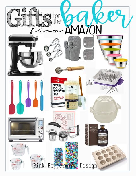 The Best Gifts for Bakers from Amazon Gift Ideas For Bakers, Gifts For Bakers, Fancy Sprinkles, Bakers Gonna Bake, Countertop Oven, Gifts For A Baker, Bread Baker, Gourmet Treats, New Cake