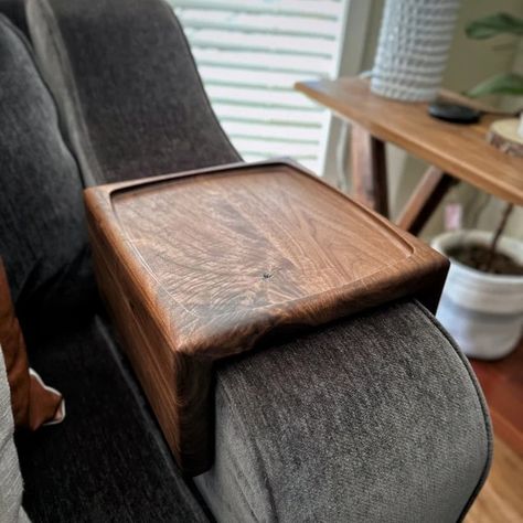 StoneMTNprojects - Etsy Couch Arm Tray, Armrest Table, Side Table Sofa, Couch Arm Table, Arm Rest Table, Table Couch, Sofa Armrest, Table Ottoman, Couch Table