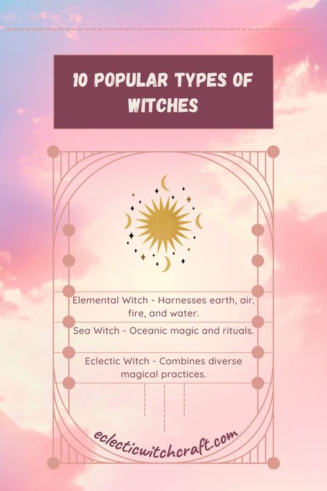 Learn all about Elemental Witches, Sea Witches, and Eclectic Witches in this beginner-friendly witchcraft guide. Dive into witchcraft knowledge covering spells for beginners, medieval witch inspiration, and modern witch spirituality. Whether you're exploring Wiccan spell books, grimoire books, or learning how to start practicing witchcraft, this post is your ultimate guide. Discover things witches need, witchcraft herbs, and tips for getting into witchcraft with confidence. Witchcraft Guide, Magic Spells Witchcraft, Witch Guide, Witchcraft Knowledge, Witch Inspiration, Types Of Witches, Practicing Witchcraft, Types Of Witchcraft, Witchcraft Aesthetic