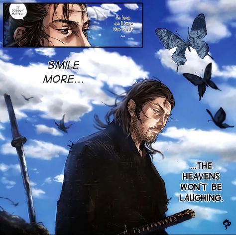 Musashi Miyamoto And Otsu, Matahachi Vagabond, Vagabond Colored Manga, Vagabond Panels, Vagabond Manga Colored, Vagabond Pfp, Miyamoto Musashi Vagabond, Vagabond Tattoo, Manga Bookshelf